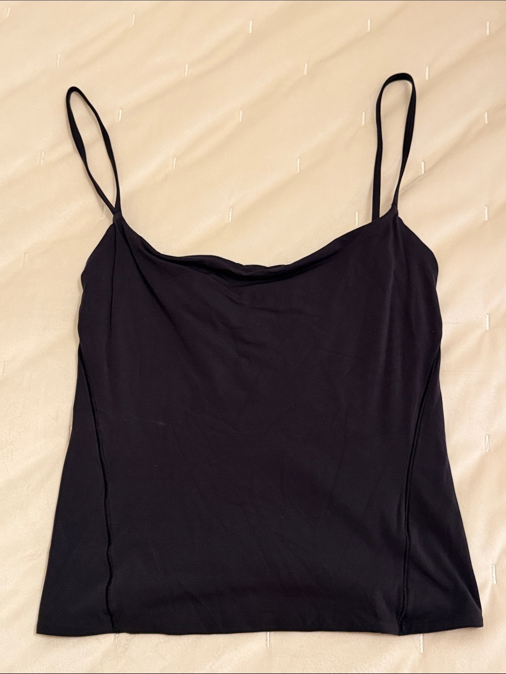 lululemon athletica Black Slim-Strap Cami Top